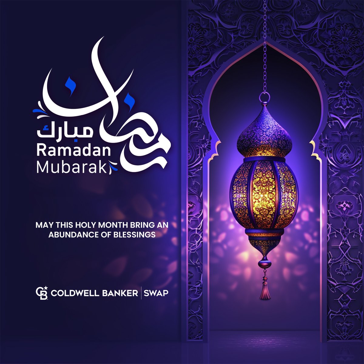 Wishing you and your loved ones a blessed Ramadan filled with joy, peace, and harmony. Ramadan Mubarak from the Coldwell Banker Swap family! 🌙✨ #RamadanMubarak #ColdwellBankerSwap #Blessings