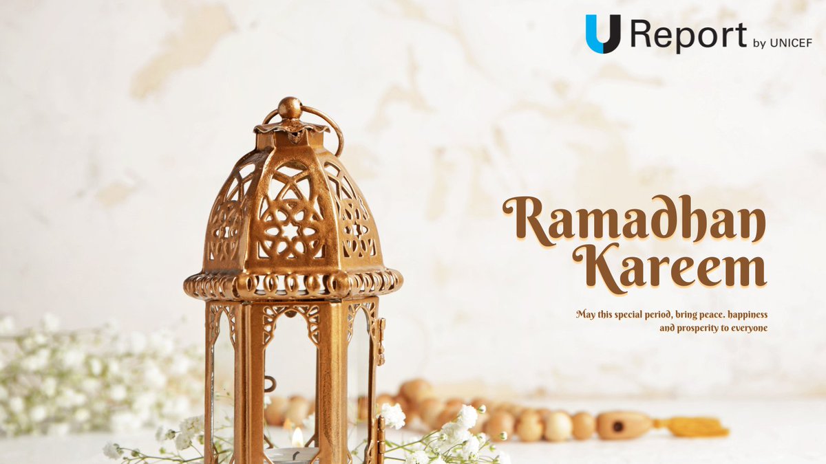 As the holy month of Ramadan begins, we extend our warmest thoughts and best wishes to all our U-Reporters in Afghanistan. May this month fill your lives with great joy and happiness. Ramadan Kareem! 

#RamadanKareem #UReportAfghanistan