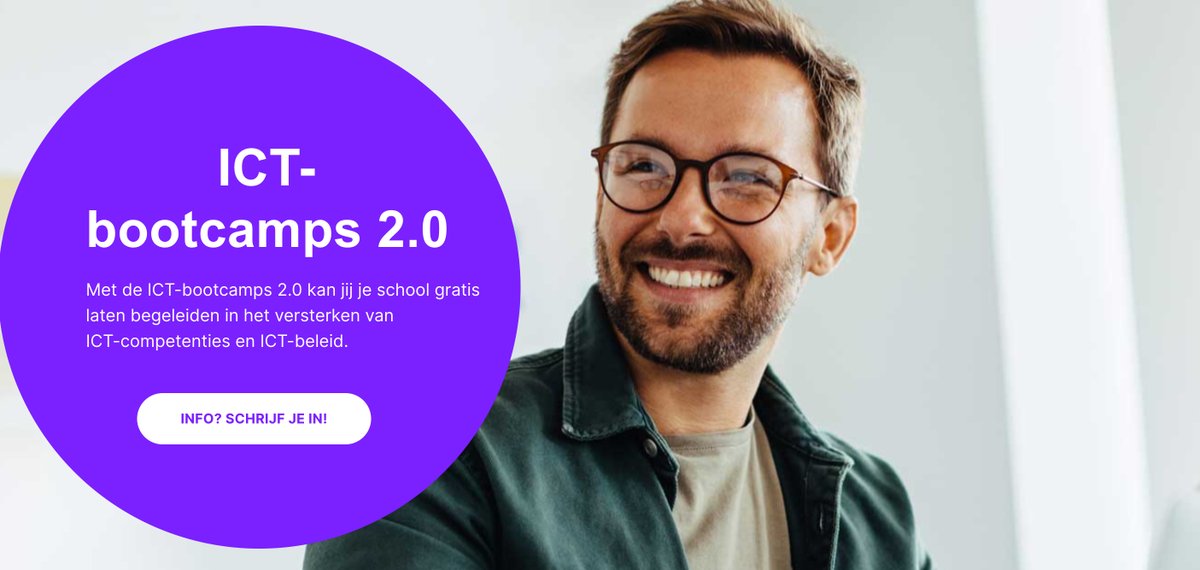 Bootcamps 2.0: schrijf je in voor een infosessie. Lees het artikel: eduzine.be/artikel/bootca… <a href="/Impactcoo/">Impact Connecting</a> #kenniscentrumdigisprong <a href="/Schoolmakers/">Schoolmakers</a> @DlearningInge #edtech ictbootcamps.be