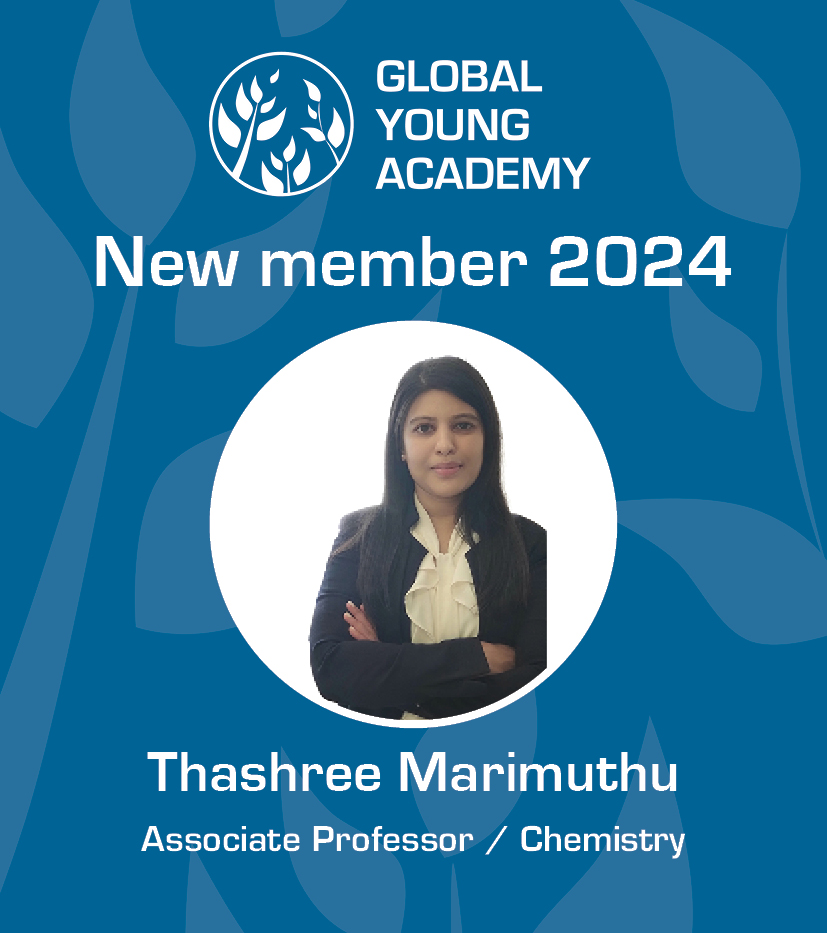 GlobalYAcademy's tweet photo. Congratulations and a very warm welcome to Thashree Marimuthu, who will begin their five-year GYA membership in May 2024. 
Read more about Thashree here: https://t.co/hqtVW18xLg
#gyanewmembers2024 https://t.co/NHj9KCKU1f