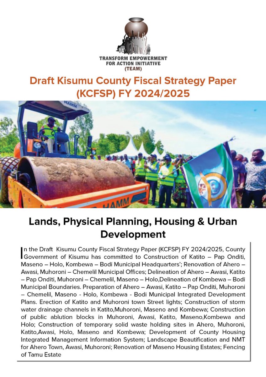 Kisumu citizens must selfishly guard gains made through devolution by ensuring efficient and effective delivery of services committed by the county government #kisumutuwerada @UraiaTrust @TinadaOrg @YouthAliveKenya @PlanKenya @IBPKenya @StepupTogether @KisumuCountyKE