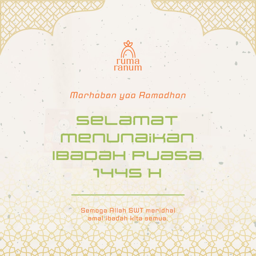 rumaranum's tweet photo. Alhamdulillah, Ramadhan telah tiba. Saatnya memperbanyak ibadah, dan nyimak TL Ruma Ranum karena tahun ini kami launching lagiiii. 🫶🏻🫶🏻🫶🏻 https://t.co/D1u6EUORj0