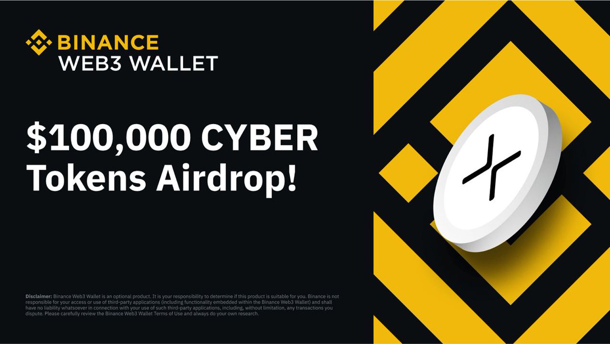 🎁Hướng dẫn nhận Airdrop 100.000 CyberConnect (CYBER) trên Ví Binance Web3 Và $1.000 từ CHN Coin

Không muốn bỏ lỡ Airdrop mới nhất của Ví Web3 Binance?

Xem ngay hướng dẫn từng bước để hoàn thành nhiệm vụ và chia sẻ đến 100.000 CyberConnect (CYBER) lần này