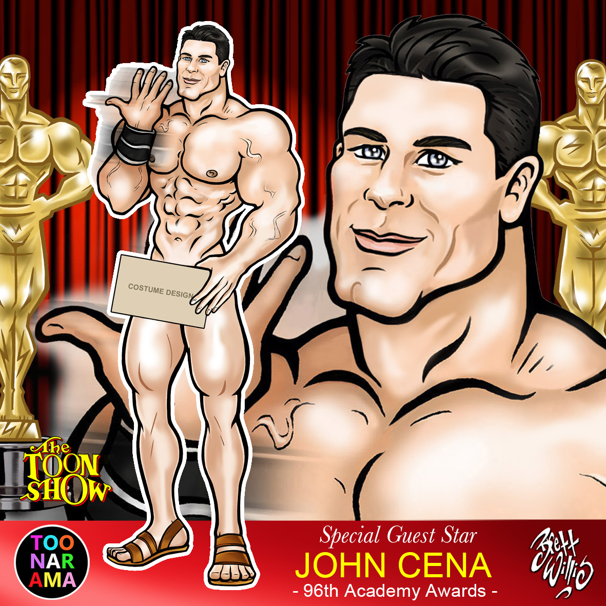 The TOON Show Special Guest Star JOHN CENA - 96th Academy Awards - #JohnCena #Oscars2024 #toonarama #YouCantSeeMe