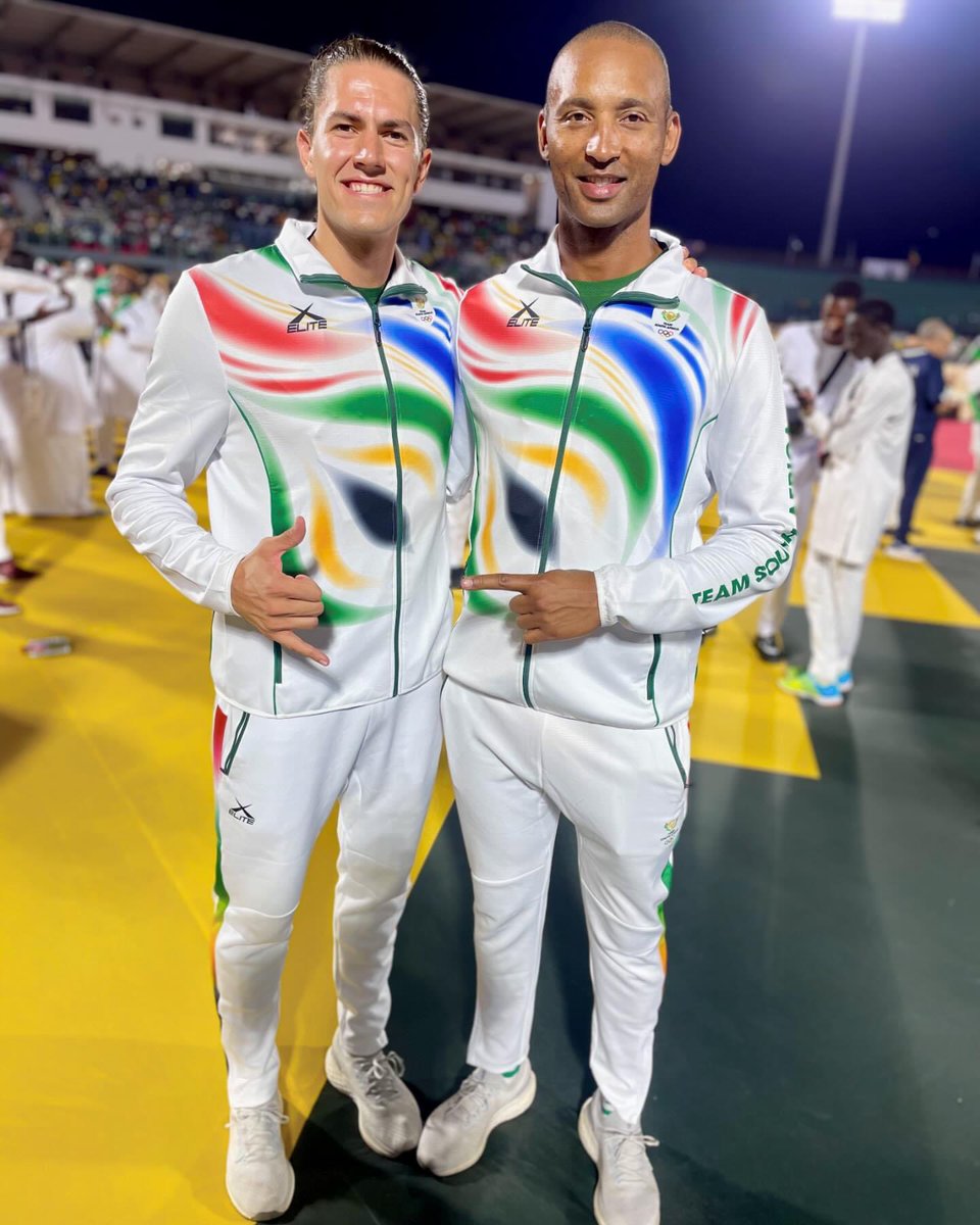 The SA Beach Volleyball Team started on a good note at the 13th African Games taking place in Ghana, Accra, by beating Burundi 🇧🇮 by 2-0 (21-11 and 21-8) score.
#CantStopTheRise #TeamSA #AfricanGames  #ForMyCountry