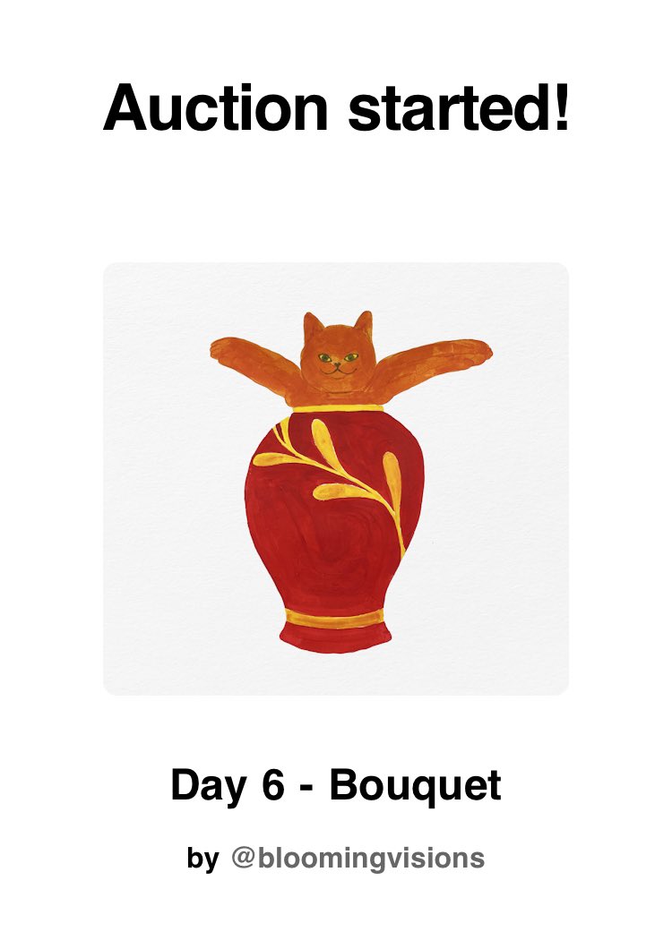 A very good morning. Woke up today to an auction started! 

After the end of this auction we’ll already have three patrons who’ll receive their shirts from an upcoming brand I’m building for my art prints and clothing!