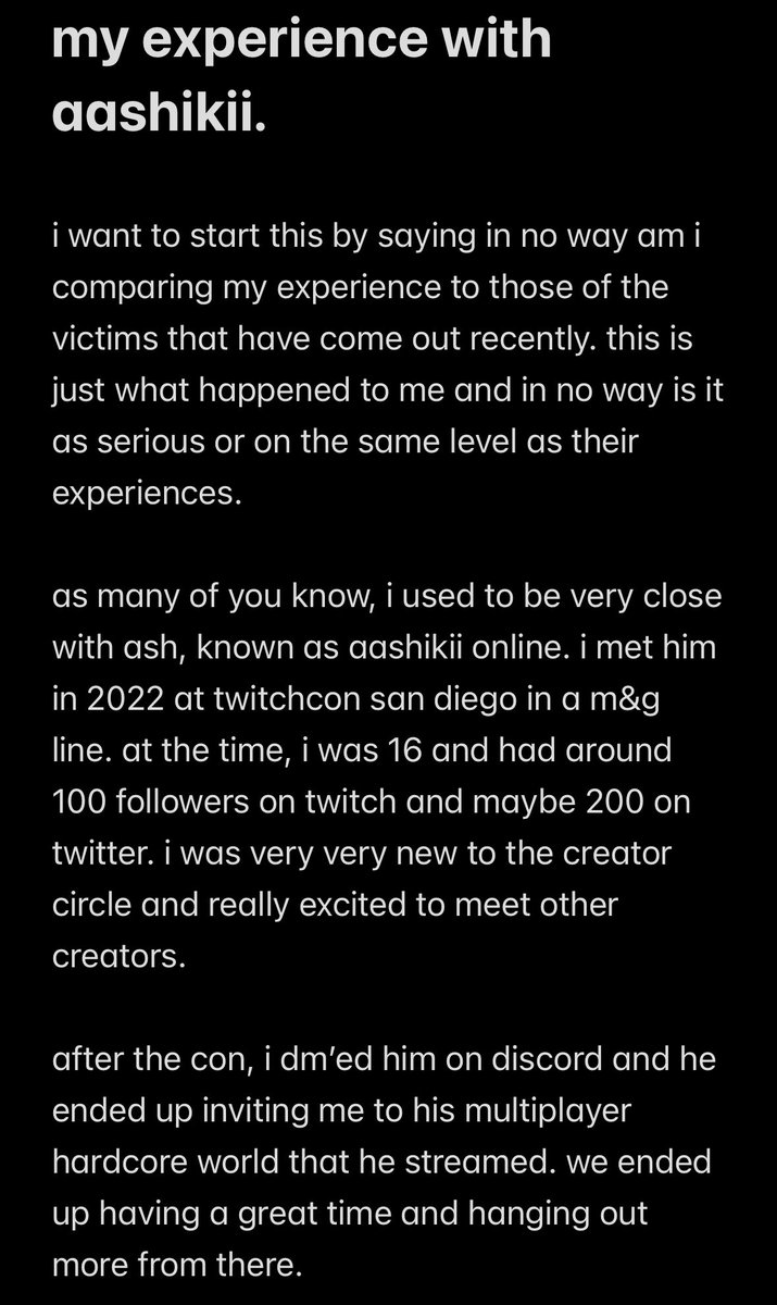 thechipsonline's tweet photo. my experience with @/aashikii_. https://t.co/6uL7q9Qxvy