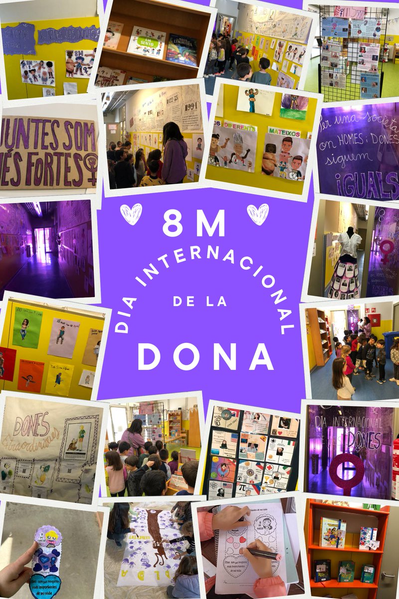 A l'escola vam celebrar el dia de la Dona. 
#DiaDeLaDona2024
#EscolaFeminista
#Igualtat
#SomDelsPins