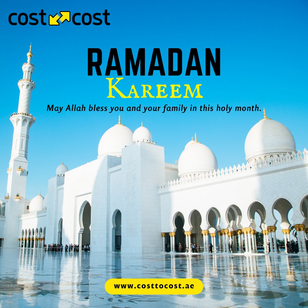 Costtocostuae's tweet photo. Ramadan Kareem 🌙
May this blessed month bring peace and happiness to everyone.

#RamadanKareem #Costtocost #ITSupplier #Festival #Celebrations #ITSupport #Blessings #PeaceAndLove #Ramazan #RamadanMubarak #muslim #Dubai #Sharjah #UAE #ElectronicsItem #Tech #happiness https://t.co/Fgqt6X6dYO