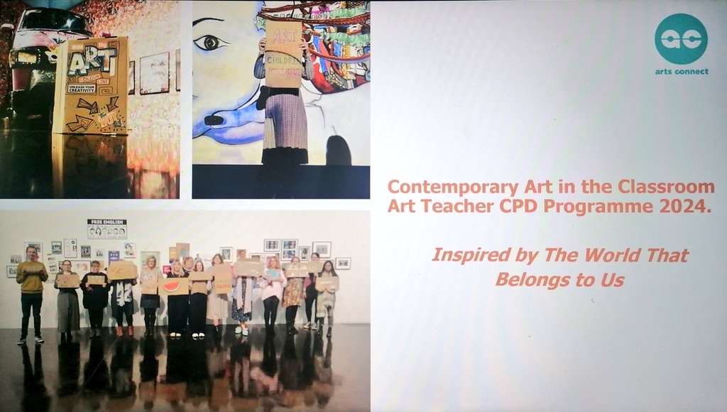 BeckArtsConnect's tweet photo. Great to catch up with the 12 art teachers on the @ArtsConnectWM Contemporary Art in the Classroom CPD programme. Sharing ideas, making plans and reflecting on their learning so far. Over the next few weeks all of their students will be visiting @newartgallery for inspiration. https://t.co/6CG22kP6SH
