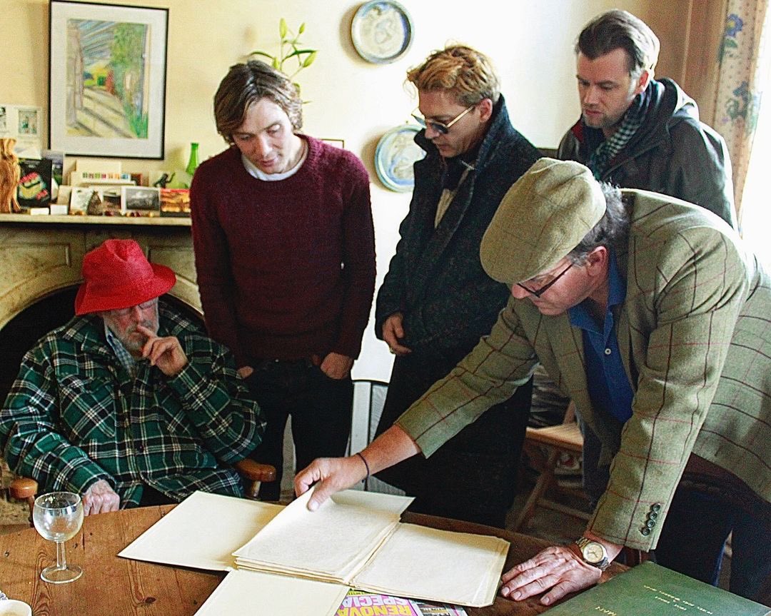 ReemDepp's tweet image. Johnny Depp and Cillian Murphy ( 📸 kevingrackle ).