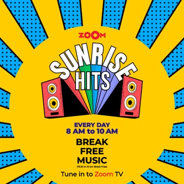 TimesNow's tweet photo. As the sun rises, let the magic of Bollywood music awaken your senses.
SUNRISE HITS, every day, 8:00-10:00AM only on Zoom TV.
#zoomtv #zoomshow https://t.co/sxm1q4qyV8