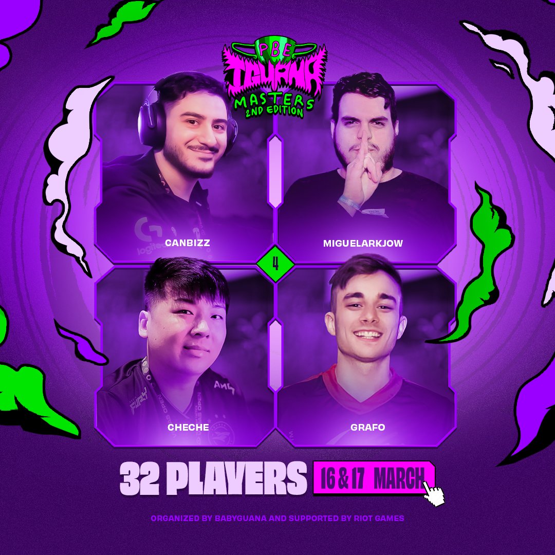 babyguana's tweet photo. 🏆IGUANA PBE MASTERS 2nd EDITION🏆

Como ya sabéis, cada una de las regiones, tienen que tener a sus mejores representantes y estos son auténticas leyendas.

Os presento los 12 últimos jugadores del torneo, tal vez esta tarde hay alguna sorpresita más.

@kevinparkertft 🇩🇪  @Magarky1 🇫🇷 @Lescolleguestft 🇫🇷
@Relic_LoL 🇻🇪 @Canbizz_ 🇫🇷 @MiguelArkjow 🇧🇷 @ChecheTft 🇦🇷 @graaafo 🇦🇷 @BALOTELLI7772  🇮🇹  @RyKoTFT 🇮🇹 @maikeltft 🇨🇱 @FanTheQiQi