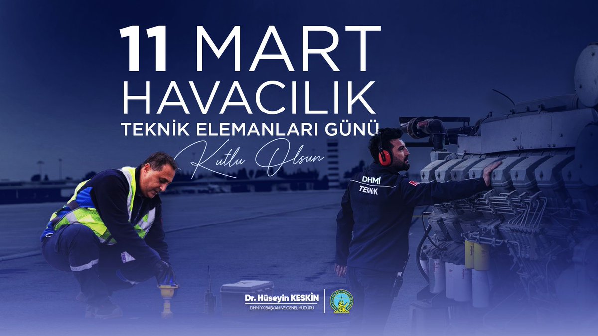 dhmihkeskin's tweet photo. Ülkemizin dört bir yanını donattığımız göz kamaştıran yolcu ve çevre dostu havalimanlarımızdaki donanım, altyapı, araç, tesis ve ekipmanların 7 gün 24 saat kesintisiz ve etkin şekilde çalışması için özveriyle görev yapan kıymetli teknik personelimizin "11 Mart Havacılık Teknik Elemanları Günü"nü tebrik ediyor, başarılarının devamını diliyorum.