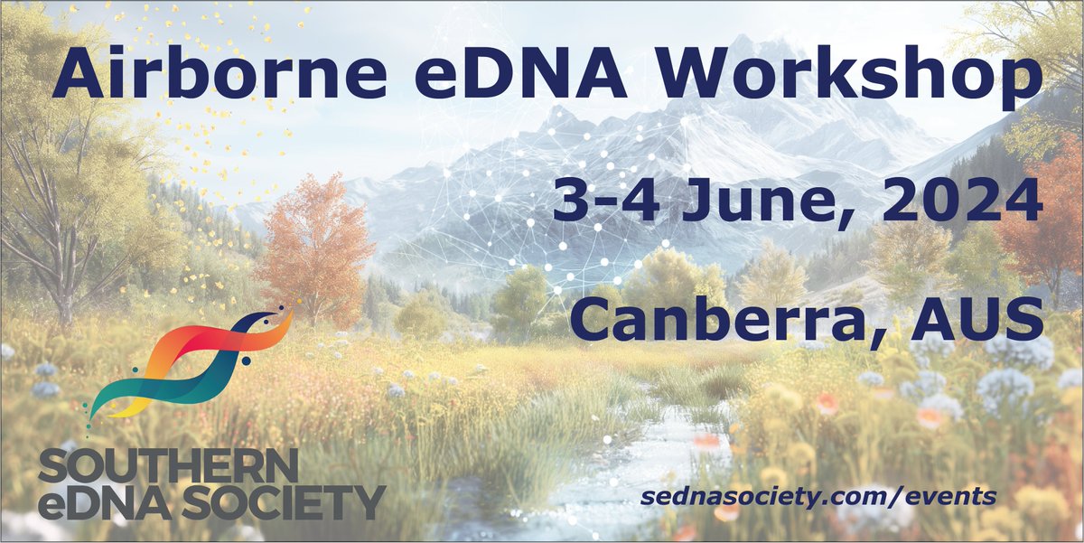 Are you researching 🧬#airDNA 🧬capabilities or are you airDNA curious? Join the @SeDNASociety this June in Canberra and online for 2 days of talks and workshopping to collaboratively push this emerging field forward! Register now: tinyurl.com/sednas