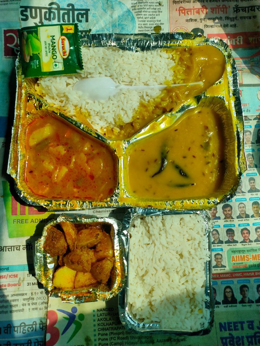 BackpackHippy's tweet photo. @RailwaySeva @RailMinIndia @WesternRly The canteen in Train number 12833 is doing daylight corruption. Charging 130 rupees for even substandard food instead of 80. 

PNR number:- 8714943739
Contact Number:- 9687050194

The traveller already paid unjustified amount. Pls help. https://t.co/uC6eln6h3s
