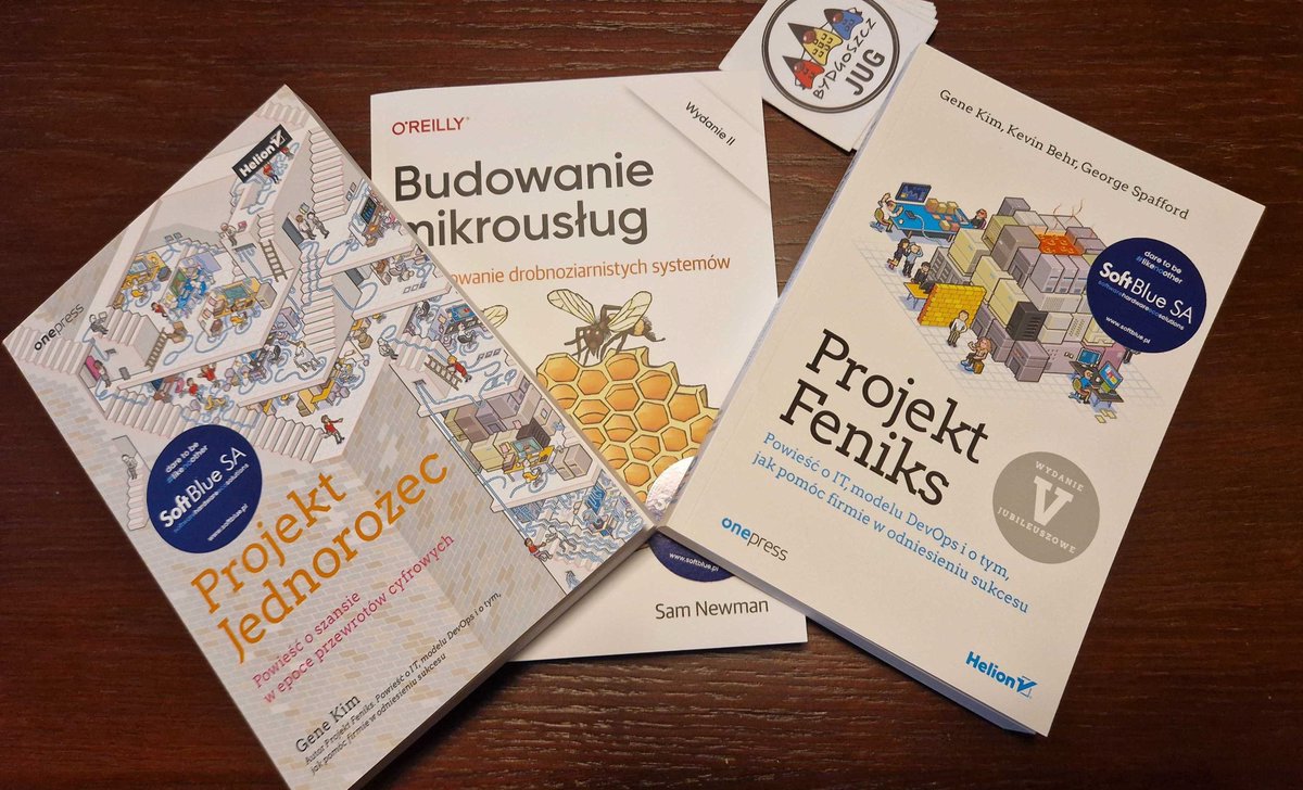 BydgoszczJUG's tweet photo. Już jutro na @Pol_Bydgoska  spotykamy się w ramach #56 @BydgoszczJUG. Rafał Maciak z @softwaremill  opowie o #mikroservices a Tomek Zabłocki o #deployments.  Tradycyjnie też będziemy mieli dla Was kilka książek od @SoftBlueSA https://t.co/wLQn8MfDgw