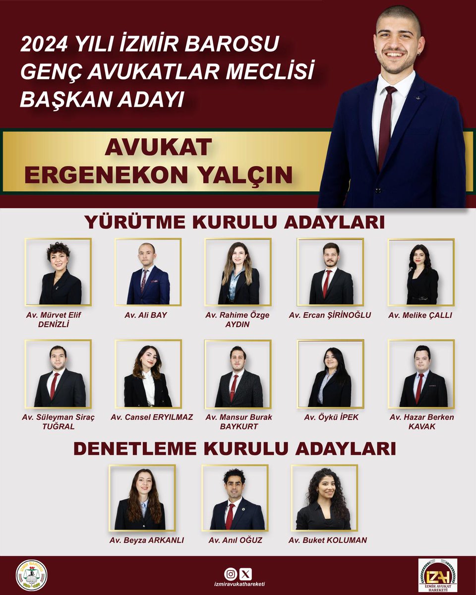 Mesleğimizin itibarının yükseltilmesi, genç meslektaşların arasındaki dayanışmanın güçlenmesi ve temsil gücümüzdeki potansiyelin ortaya çıkarılması için çıktığımız bu yolda yalnız olmadığımızı biliyoruz. Sen de #YalnızDeğilsin.
Genç Avukatlar Meclisi seçimlerinde +