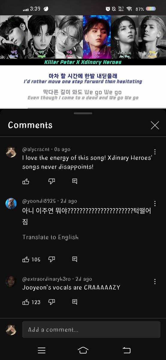 quialya's tweet photo. This is one of the best song Xdinary Heroes have released. 🥹🫶🏼
#KillerPeter
#WEGOWEGO
#엑스디너리히어로즈_1번째_OST
#XdinaryHeroes_1st_OST https://t.co/oevWFWzdsD