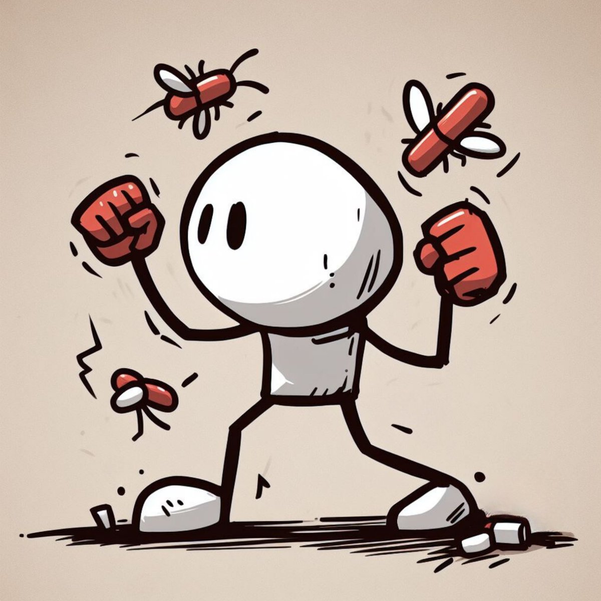 AGartworks's tweet photo. GM everyone!

"Ballhead against mosquitoes"

✅Available on Exchange Art 

https://t.co/2sSOsDaYcS

#GM #NFTs #SolanaNFTs #Ballhead #NFTCollection #NFTSales https://t.co/LlPaRyW0Hw