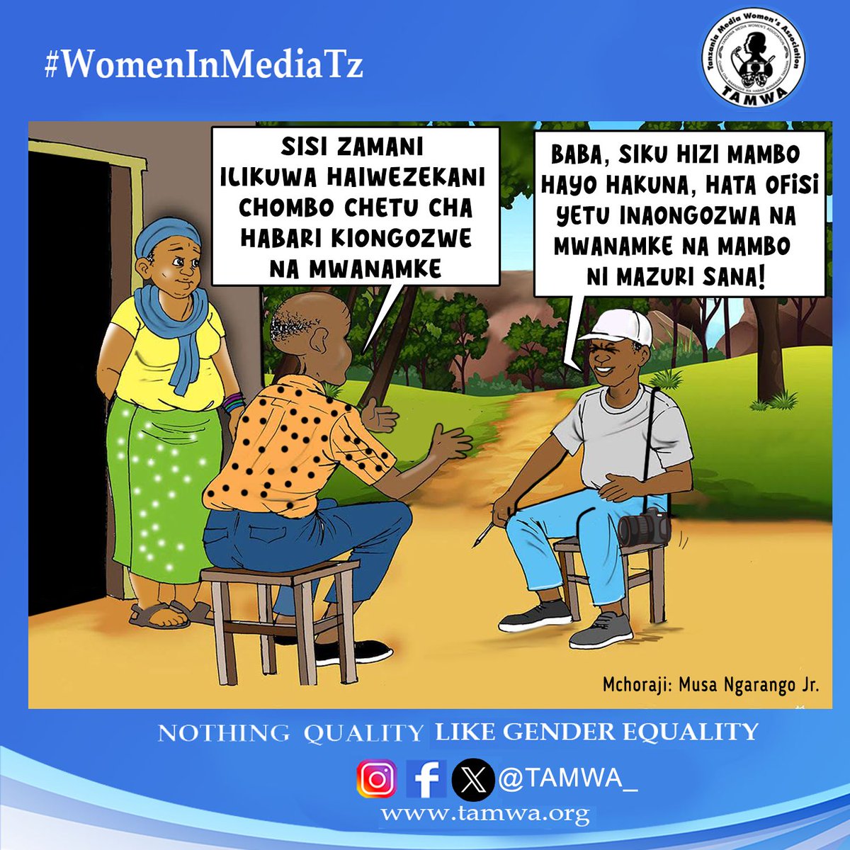 Wapo wanawake wengi sana katika jamii zetu wanaoweza kuongoza taasisi mbalimbali ni muhimu sasa taasisi ziwape nafasi ili waonyeshe uwezo wao.
#WomenInMediaTz