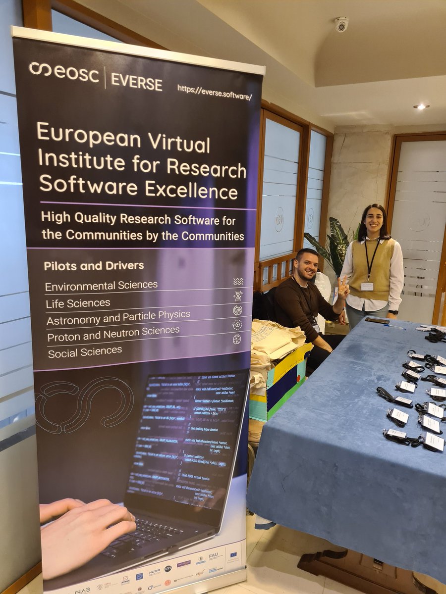 Everything in place for the @eosc_everse kick-off meeting in Thessaloniki! Looking forward to two full days of discussions, setting down the roadmap and the key activities for the next few months!