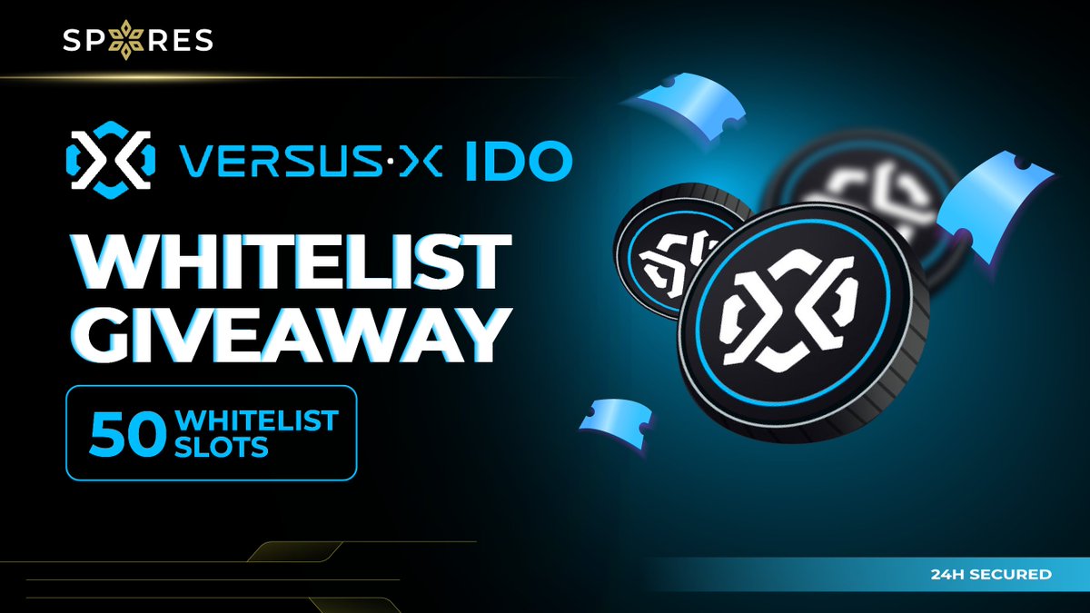 📢 @Spores_Network 𝘅 @PlayVersus_X 𝗪𝗛𝗜𝗧𝗘𝗟𝗜𝗦𝗧 𝗚𝗜𝗩𝗘𝗔𝗪𝗔𝗬 Grab your chance at 50 Whitelist slots for Versus-X IDO - The first-of-its-kind skill-based wagering ecosystem focused on realistic sports games ⭐️ ➡️ JOIN NOW: taskon.xyz/campaign/detai… 🎁 Prizes: 50…