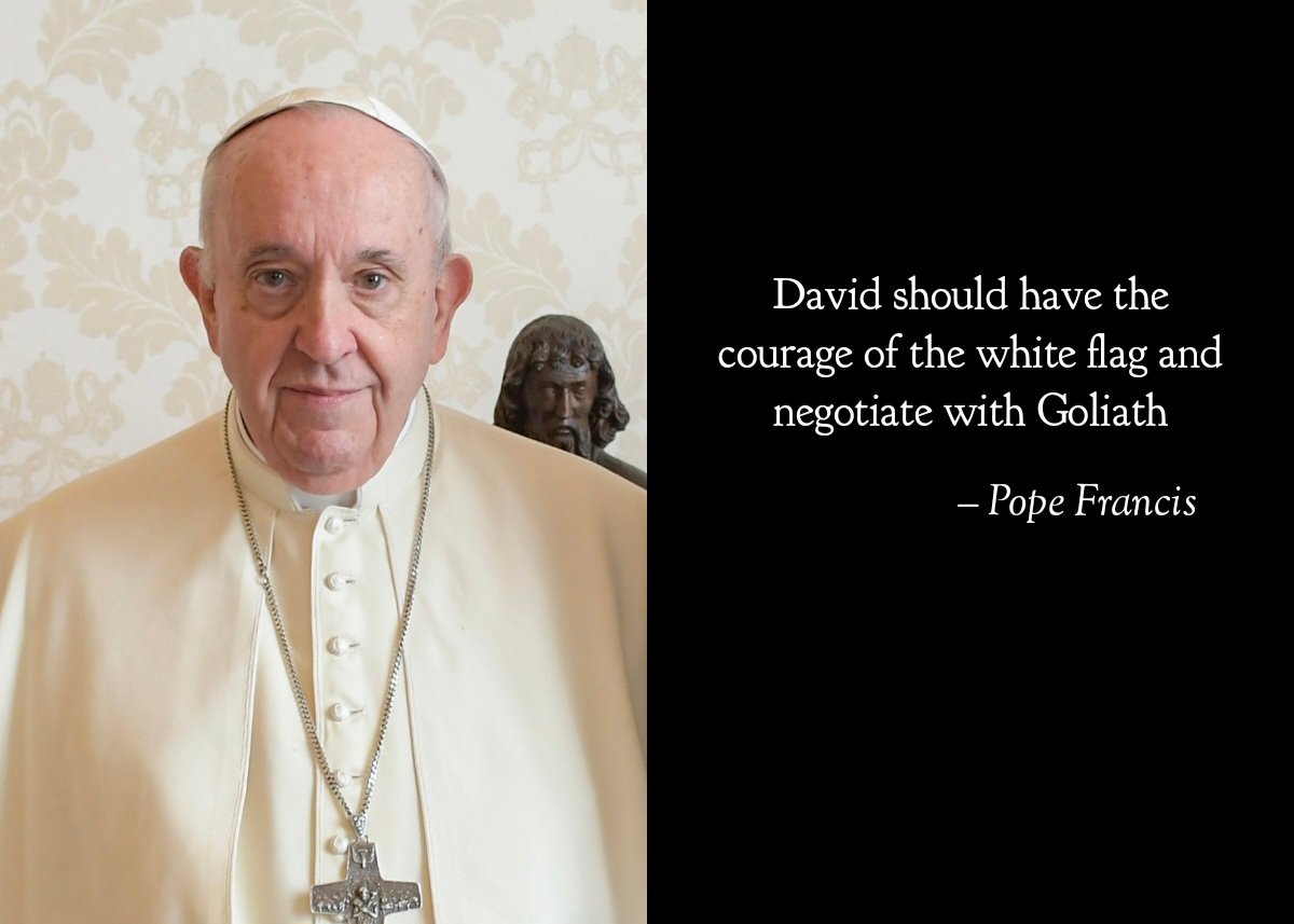 Dear Parents, teach your kids the lesson told in the Bible, how David took the courageous step and surrendered to Goliath.