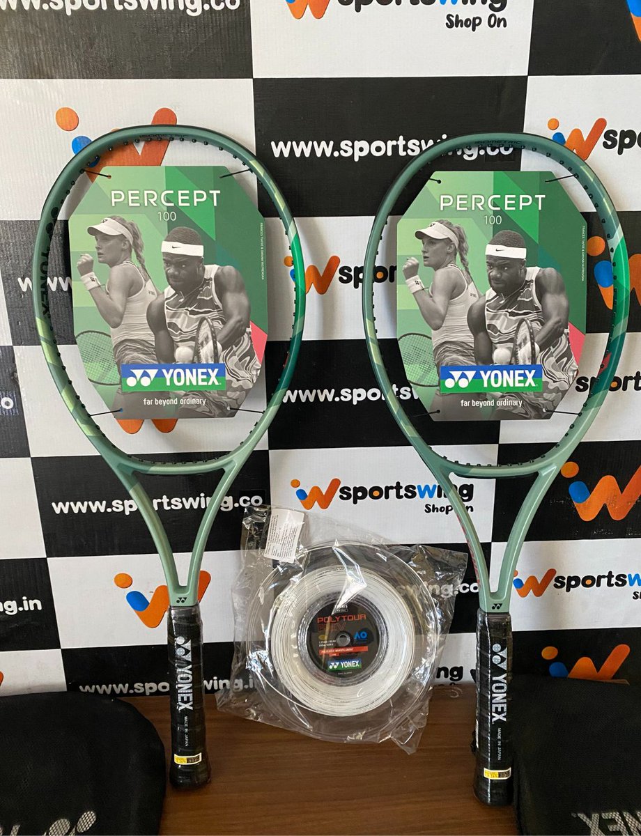 SportsWing5's tweet photo. Yonex Percept 100 Tennis Racquet. Ready to play got stringing as per customer requirement.
.
Place your order at https://t.co/ZaGehffm9h &amp; https://t.co/voK01lwIn8
Mention your string &amp; string Tension we will customize it > Ready to ship.
#tennisracquet #yonex #yonextennis #Percep https://t.co/TMTLNPOtsH