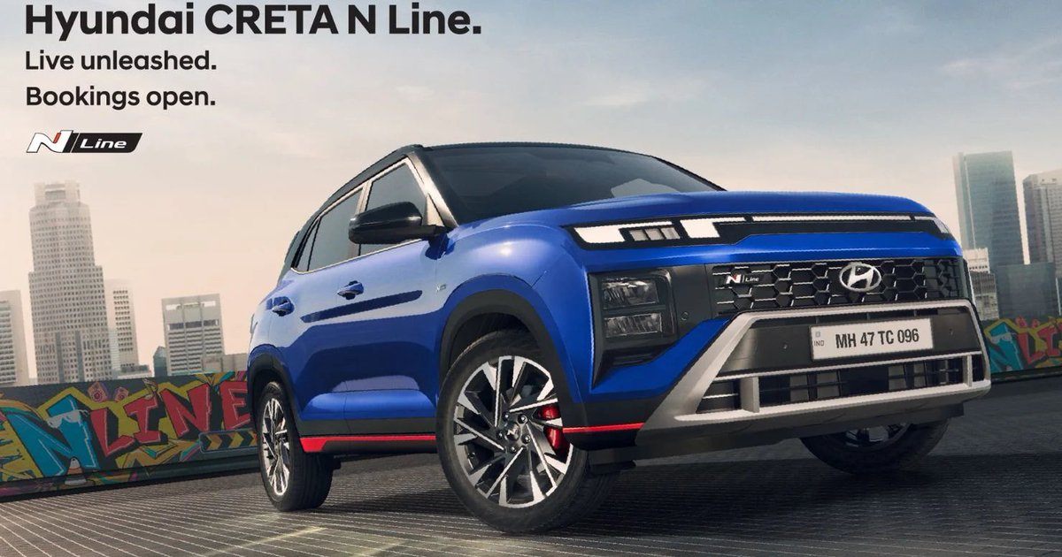 Hyundai is launching the Creta N Line today. This marks the third N Line model in Hyundai’s lineup, following the i20 N Line and Venue N Line. 

Here's what to expect>> ackodrive.com/news/hyundai-c…

#HyundaiCretaNLine  #HyundaIndia #AutoNews #HyundaiNews