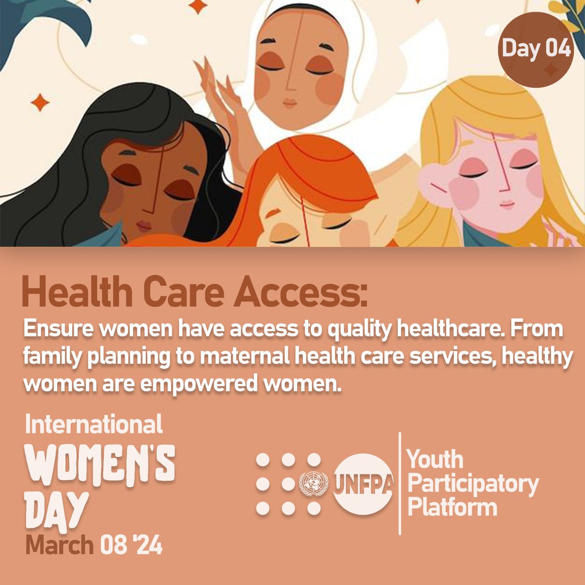 Healthy women are empowered women . 
Let's join forces to create a society where every woman can access quality healthcare service  . Together we can make this work .
#IWD2024
#Leadthechange