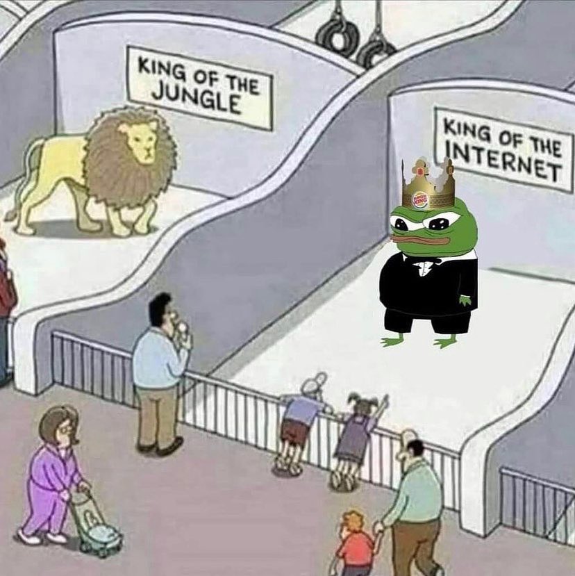 king of the internet 👑🐸 $PEPE