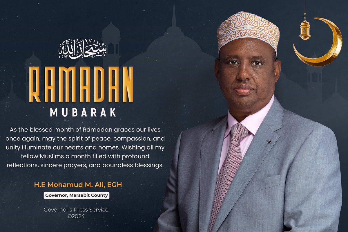 GovMohamudAli's tweet photo. As the blessed month of #Ramadan graces our lives once again, may the spirit of peace, compassion, and unity illuminate our hearts and homes. Wishing all my fellow Muslims a month filled with profound reflections, sincere prayers, and boundless blessings. #Ramadan2024 #RamadanKareem #ramadanmubarak