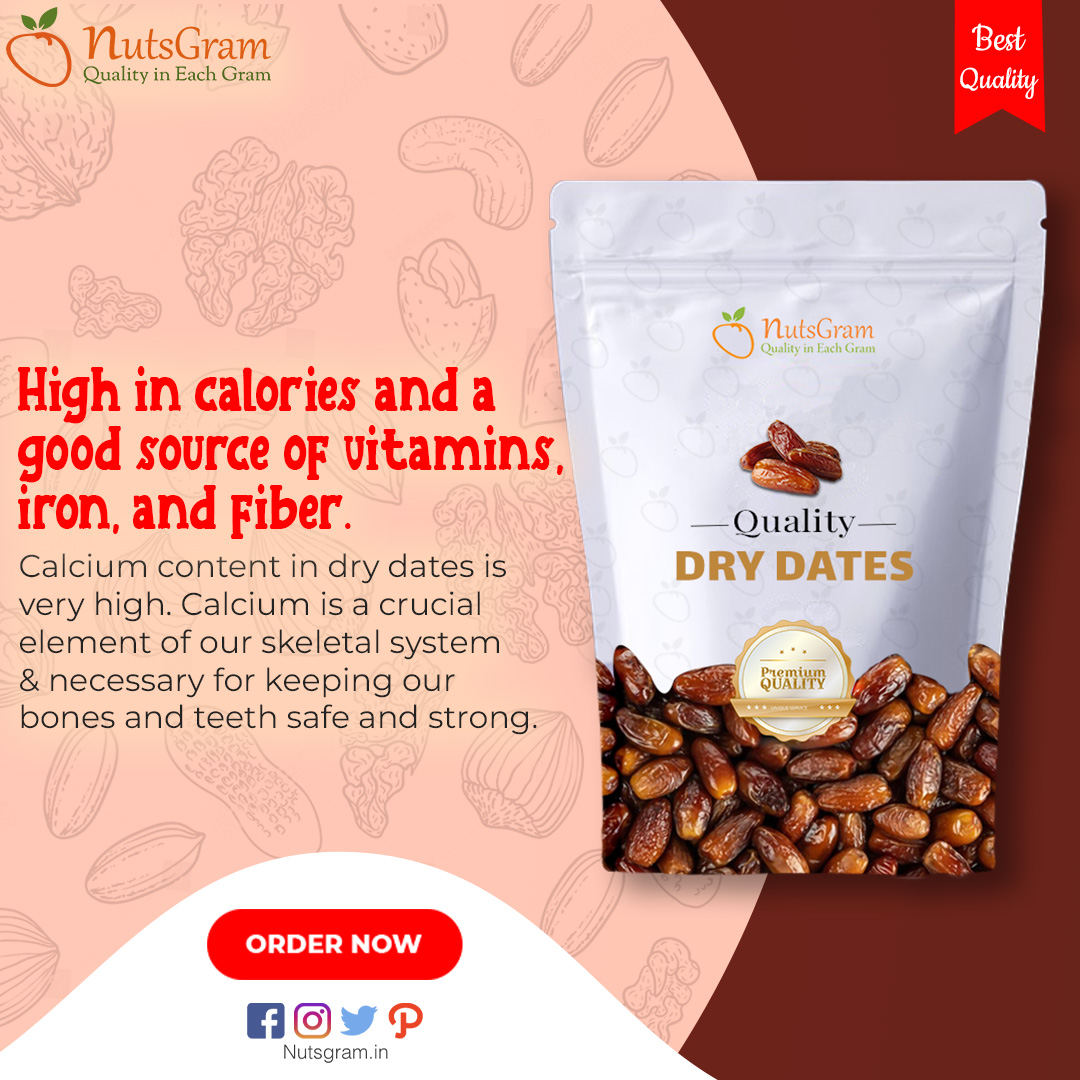 #Drydates are high in calories and a good source of vitamins, iron, fiber. The calcium content of dry dates is very high.
Shop Now ��� tinyurl.com/2s4j8kmy
#nutsgram #drydates #dryfruits #nuts #chuara #calcium #nutrition #skeletalsystem #calcium #healtyfood #energybooster