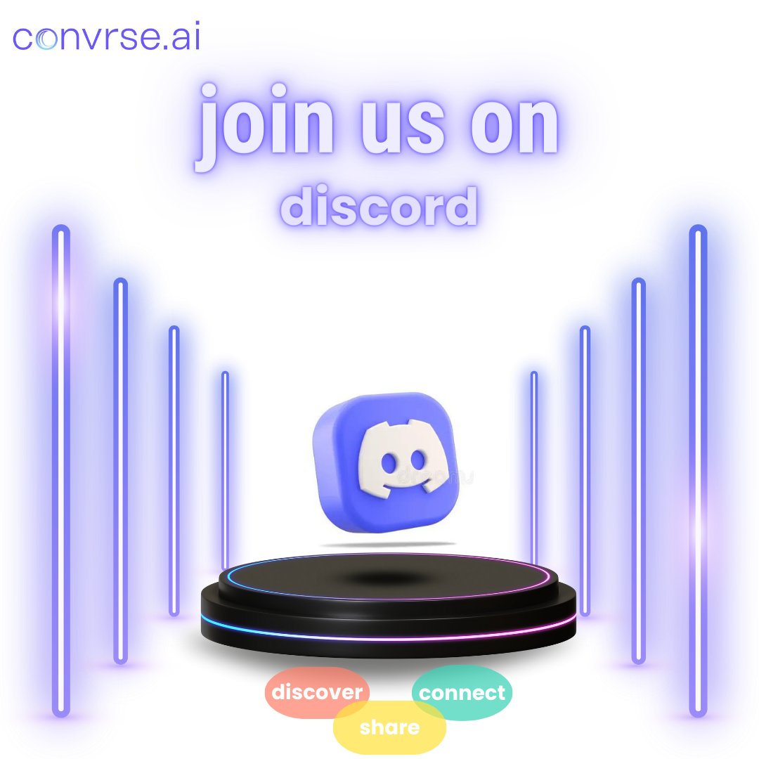 Convrseai's tweet photo. Join https://t.co/xyKCQveRYL’s discord server to get the latest feature updates, tips, and tricks, along with instant tech support, and be a part of a fast-growing, new-age 3D community finding its way into real-time 3D. 
Link: https://t.co/uunCajuJNr

#convrseai #DiscordServer https://t.co/xDgIK1qHmn