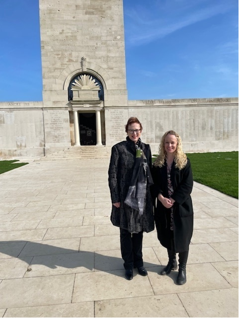 AustraliaEU's tweet photo. Always deeply moving to honour 🇦🇺WWI soldiers in France &amp; Flanders incl. my great uncles. Thanks Sir John Monash Centre director Rebecca Doyle for outstanding program at Fromelles, Bullecourt, Villers Bretonneux and Le Hamel. Lest we forget. @sirjohnmonash @DVAAus @AusAmbFR https://t.co/126TZhlvXn