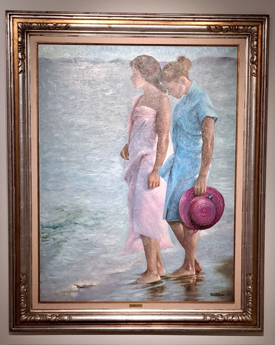 joanbesson's tweet photo. De les obres pintades amb oli sobre tela -la majoria- o amb oli sobre paper exposades a la mostra #Aflordepell que s'exhibeix a Granollers, aquí teníu #HomenatgeaVermeer (1989) i #Mediterrània (1997).
Si us agrada la pintura, no us la perdeu!
#JosepLluísArimany
#SalaEdison https://t.co/dJ61Fpm2XO