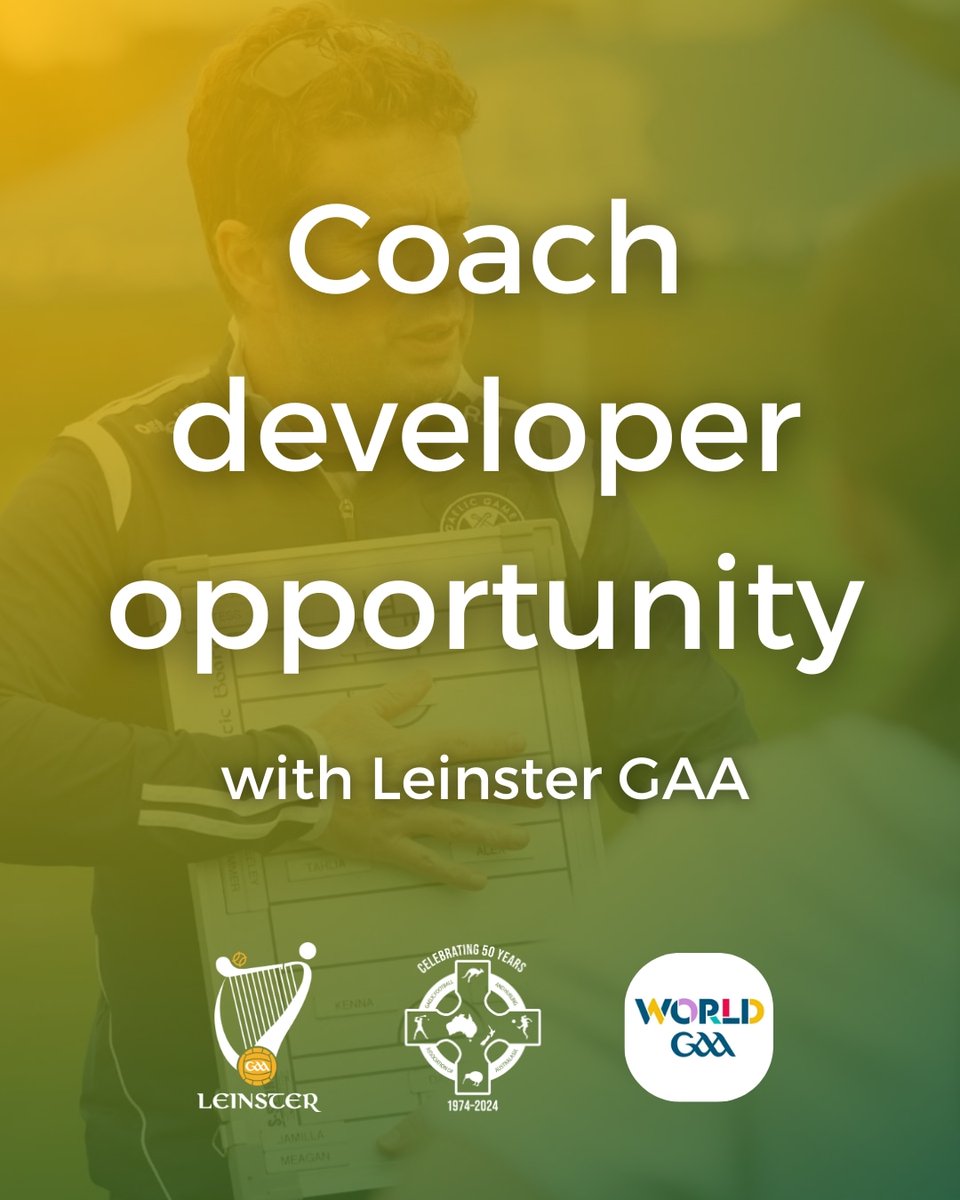 Australasia Gaelic Games (@gfhaaustralasia) on Twitter photo Together with <a href="/gaaleinster/">Leinster GAA</a>, we're excited to offer a coach-developer course for our members across Australasia.
The course will enable participants to lead coaching courses and provide valuable support to coaches in their region.
Apply here: bit.ly/3T8GxOh Together with <a href="/gaaleinster/">Leinster GAA</a>, we're excited to offer a coach-developer course for our members across Australasia.
The course will enable participants to lead coaching courses and provide valuable support to coaches in their region.
Apply here: bit.ly/3T8GxOh