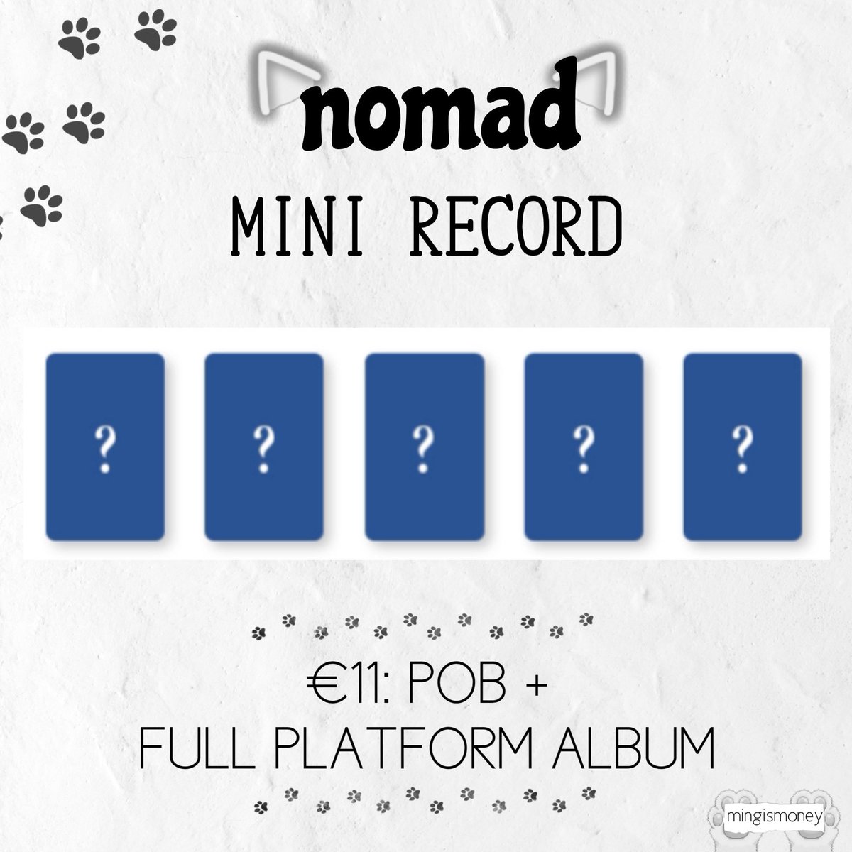 woobinsfate's tweet image. [DK/EU/WW] NOMAD MINIRECORD PLATFORM ALBUM GO 

⏰Closing March 13th 12 PM CET

Claim in replies or comment on insta! 

🔗 instagram.com/p/C4Xa0iqALL6/…

#NOMAD #노매드 #NOMADGO
