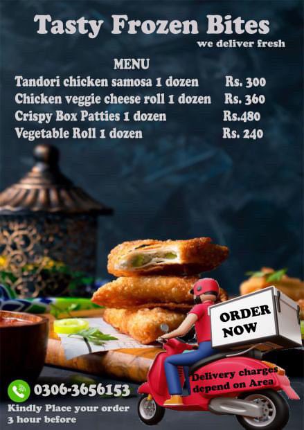 Fuqi_22's tweet image. Hey all Karachi people!! Kindly place your orders. #Ramadan #aftaar #Frozenitems