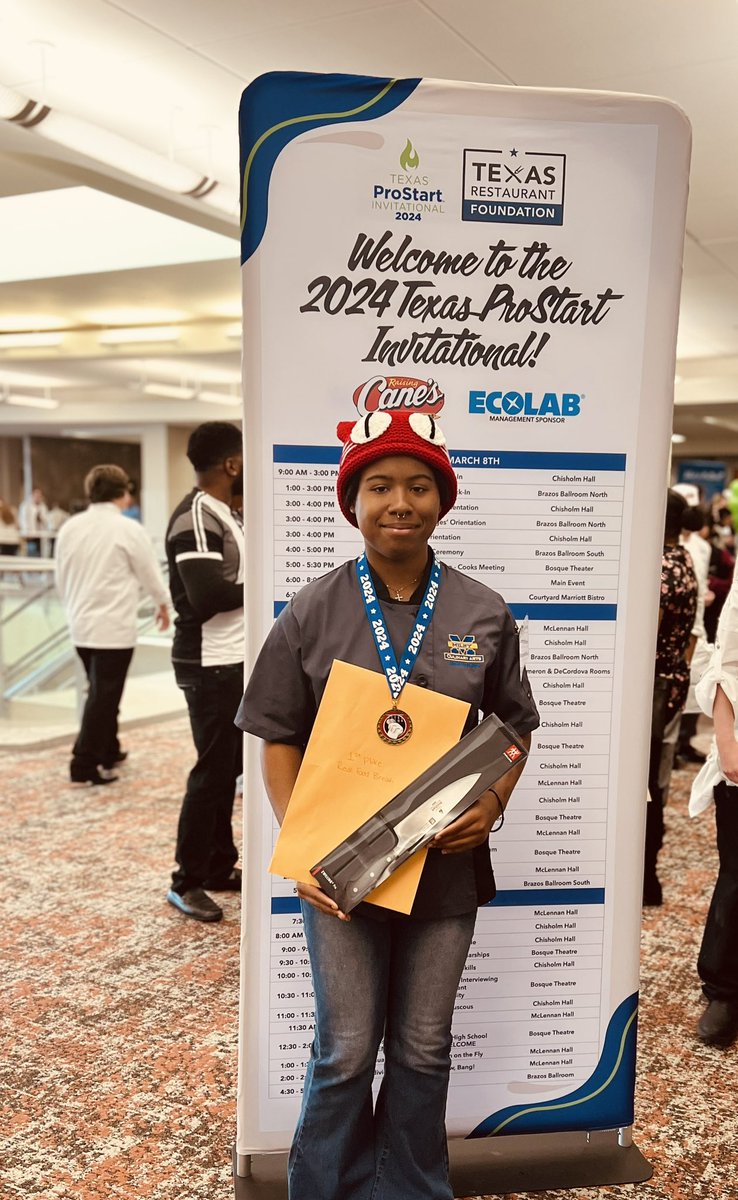 CulinaryMilby's tweet photo. Amazing experience at the #TPSI2024 by @ProStart where our chefs created amazing food and took 1st Place using 10 ingredients from  @ChipotleTweets and a creative dish using #couscous as the main ingredient. More photos coming soon. @Milby_HS @rpena3kr @Bsimmon3 @techlikeaboss https://t.co/YRvxqZb8Uw