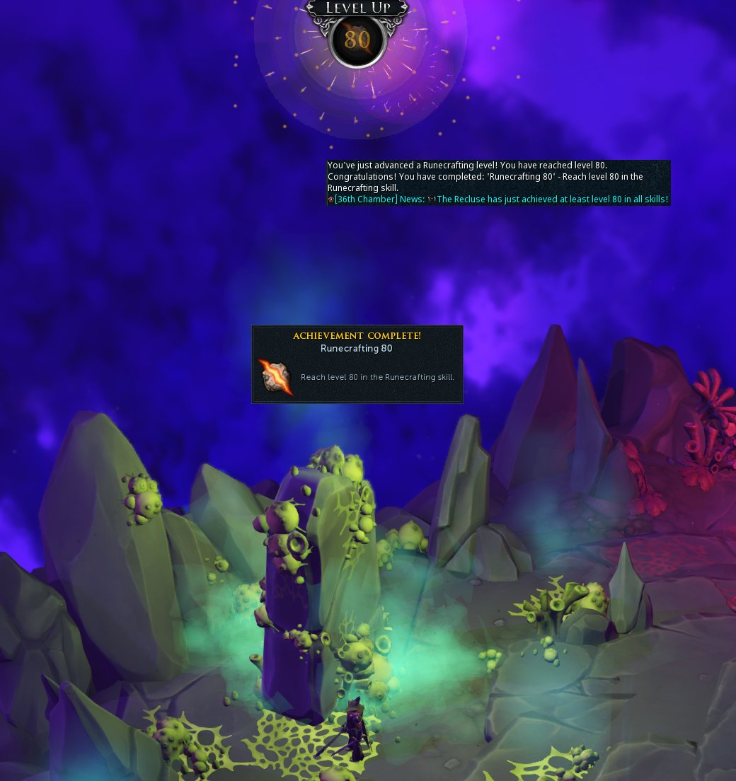 Yuipster's tweet photo. BASE 80 ALL SKILLS ON THE #RS3 #IronMan! 

#RuneScape #Progression #GAINZ https://t.co/lKn3CKbJdT