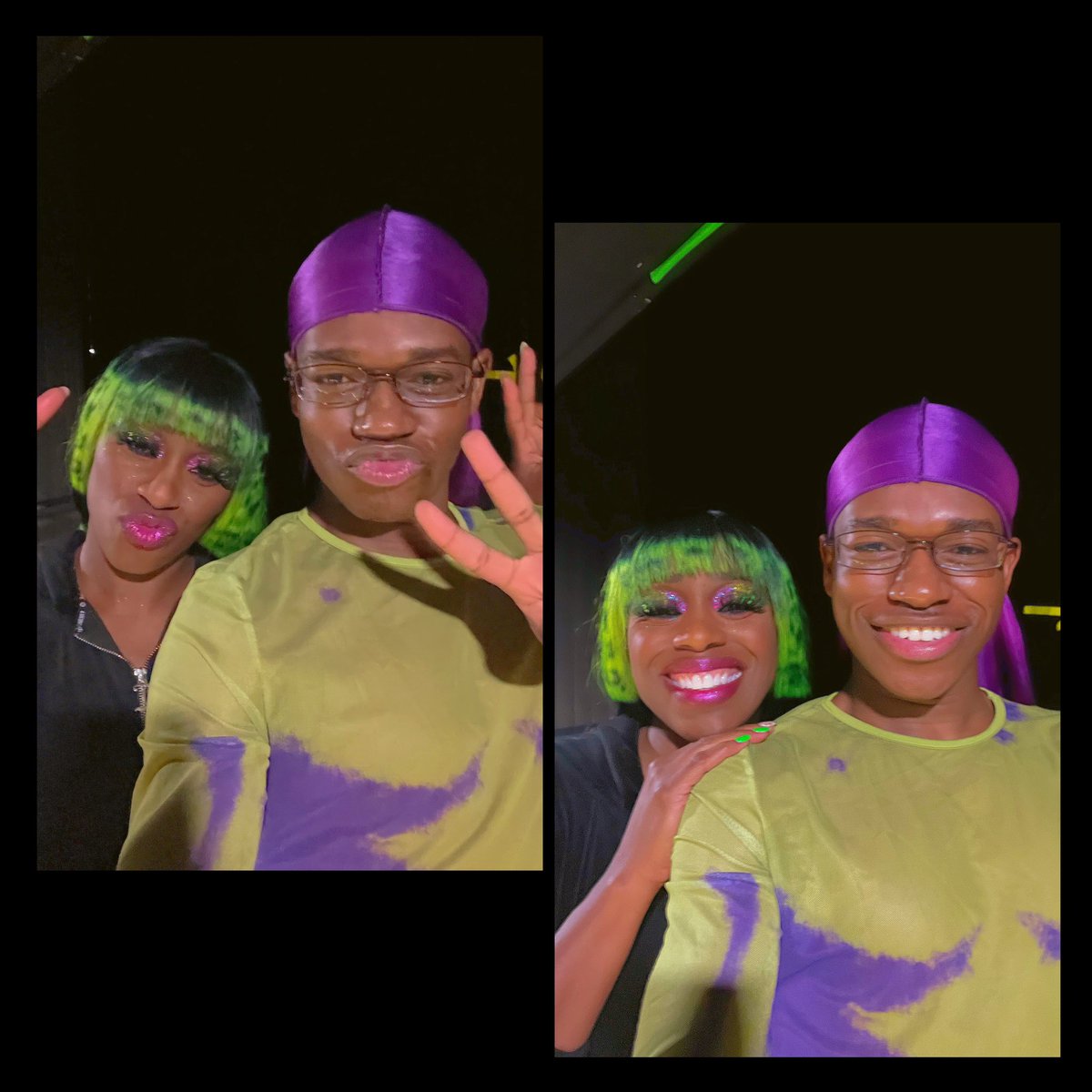 paz_stant's tweet image. Finally got to meet Trin!!!😭💚🫶🏾