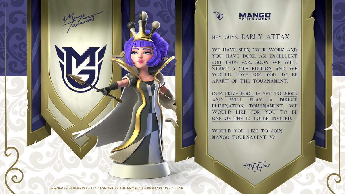 Thank you so much for the invitations!

<a href="/MangoTournament/">Mango Tournament</a> and Prestige base building!