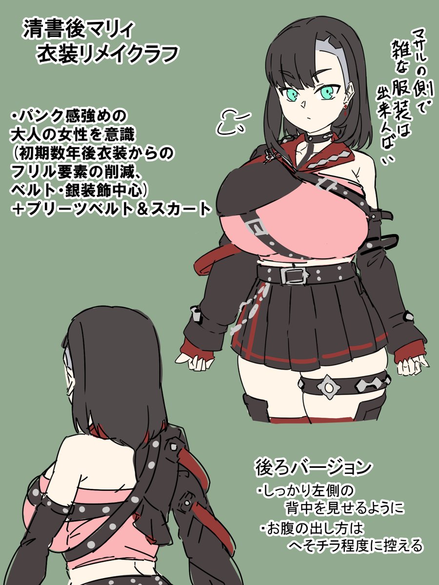 数年後マリィの衣装リメイクラフ画 