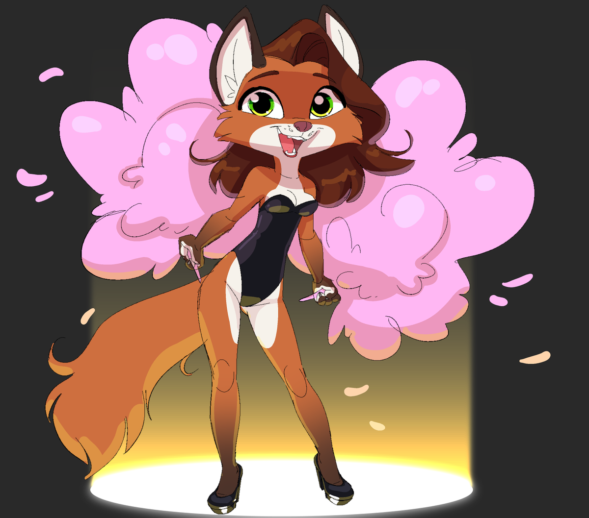 Have a showgirl fox in these troubled times.