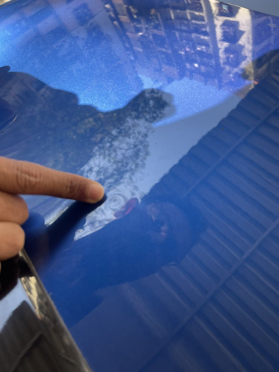 ankit220389's tweet photo. @volkswagenindia @VW @VWGroup @volkswagenindia , second  visit the car has been damaged at the service centre with dents. Still the shoddiest paint job redone on the car with paint driplines all over. Is this all you can do as a brand ? Car in service for over a month. https://t.co/Hkq9eUGZaa