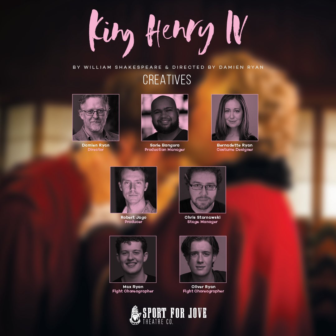 SportforJove's tweet photo. Our Education Season opens this week with our two history plays! 

Here are the cast and creatives for Henry IV, Part 1.

All performances are open to the public.

HENRY IV, PART 1
By William Shakespeare
Dir. by Damien Ryan
@SeymourSydney | 12-18 Mar

🎟️ https://t.co/12CJw1EAzL https://t.co/R2L1aKLOfH