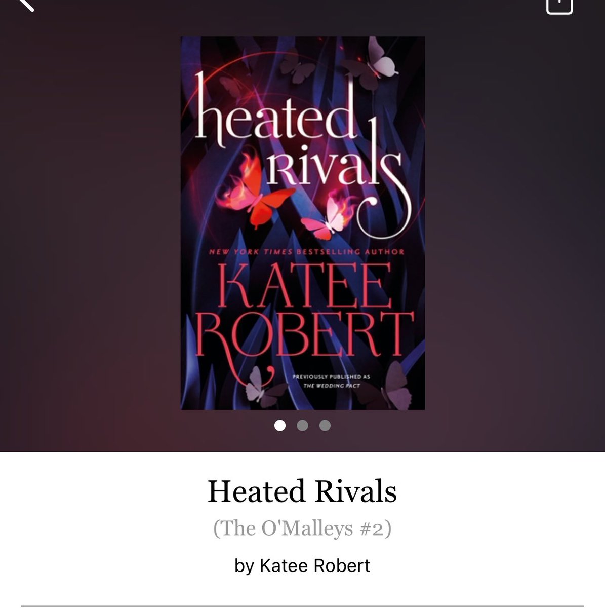 Heated Rivals by Katee Robert

#HeatedRivals by #KateeRobert #6071 #26chapters #320pages #220of400 #Series #Audiobook #96for24 #Book2 #8houraudiobook #TheOMalleys #TheWeddingPact #CarriganAndJames #february2024 #clearingoffreadingshelves #whatsnext #readitquick