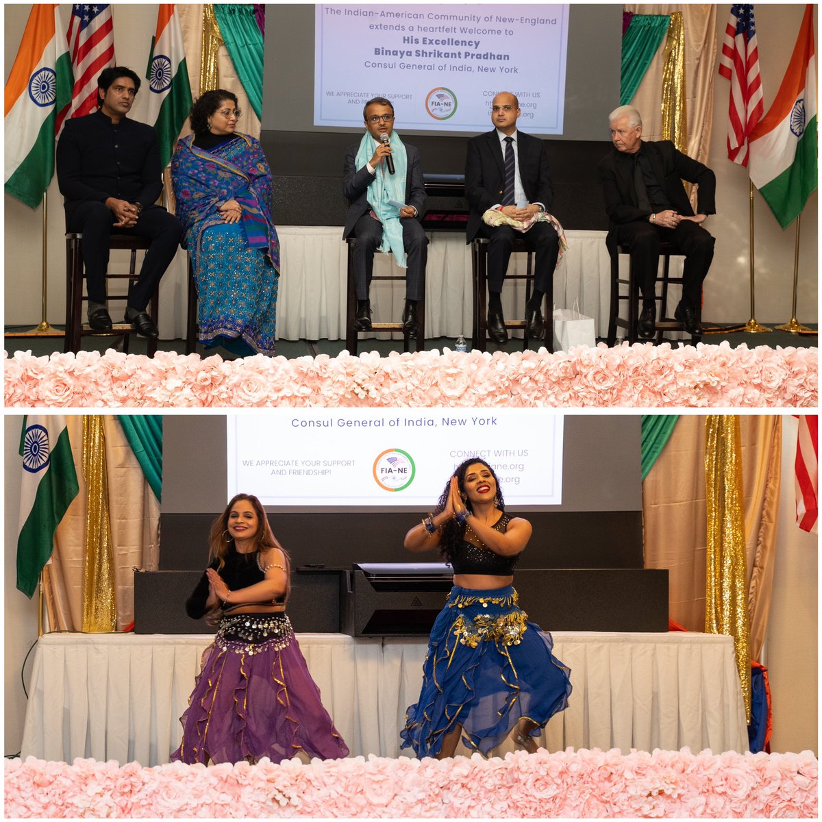 IndiainNewYork's tweet photo. Consul General @binaysrikant76 attended a community reception by @FIANewEngland and other 🇮🇳diaspora organizations in Greater Boston area. 

Conveyed deep appreciation for their achievements & contributions and shared insights on diaspora’s role in further strengthening 🇮🇳🇺🇸global strategic partnership. 

Assured them of the Consulate's unwavering support.

@MEAIndia 
@IndianEmbassyUS 
@IndianDiplomacy 
@DiasporaDiv_MEA